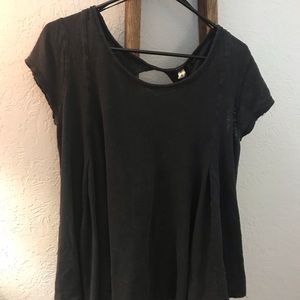 Women’s cotton dark gray top